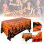 Halloween Christmas Theme Tablecloth Spider Web And Pumpkin Table Cloth Festival Party Home Table Decoration Supplies