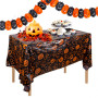 Halloween Christmas Theme Tablecloth Spider Web And Pumpkin Table Cloth Festival Party Home Table Decoration Supplies