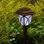 2 Pcs Solar Lawn Lamp SRQ1066 Small Square Lamp Large Range Bright Lighting Intelligent Light Control