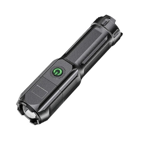 New Style Telescopic Zoom Strong Light Flashlight  Portable USB Charging Small Spotlight Flashlight Outdoor Lighting LED Light