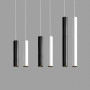 Dimmable LED Pendant Light Long Tube lamp Cylinder Pipe Hanging Lamps Kitchen Island Dining Room Cord Pendant Light Kitchen Lamp