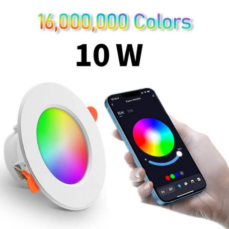 Tuya LED Downlight 10W 15W Dimmable Spot Light Recessed Round Light Smart Home Luminaire Blue Tooth Lamp Work With Alexa Google