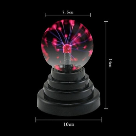 USB Plasma Ball Electrostatic Sphere Light Crystal Lamp Ball Desktop Christmas Party Touch Sensitive Lights Household Products
