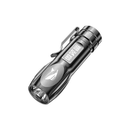 High Power Torch USB Rechargeable Fixed Focus Flash Lamp  Portable Camping Waterproof Far Range Flashlight 3 Lighting Modes Lamp