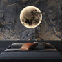 Wall lights Nordic LED Wall Lamp Home Decoration Round Moon Lamps for Bedroom Living Room Interior Wall Lights Modern Room Decor