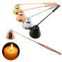 4 Colors Convenient Candle Extinguisher Candle Snuffer Candle Noble Bell Shape Stainless Steel Art Candle Accessories Decor