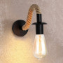 Vintage Hemp Rope Wall Lamp Wood Wall Lamp 3 Style Indoor Loft Industrial Sconce Bedside light Outdoor corridor Wall Lights