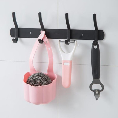 Creative Faucet Drain Rack Kitchen Sink Drain Rack Sponge Soap Debris Rack Plastic Hanging Storage Basket Home Storage cocina