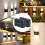 Solar LED Outdoor Waterproof Up and Down Luminous Lighting Garden Decoration Solar Lights Stairs Fence Sunlight Lamp