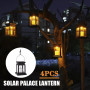Solar Palace Lantern Garden Lamp Solar LED Candle Light Floor Light Outdoor Camping Lantern Lawn Garden Decor Christmas Decor