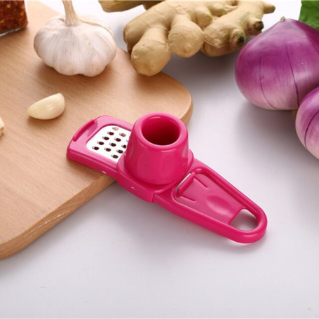 1PC Garlic Crusher Press Multi Functional Manual Ginger Garlic Grinding Grater Cutter Garlic Peeler Kitchen Accessories Tools