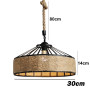 Spain Classical Sisal rope pendant lamp E27 Hanging Light Retro Antique Industrial Lamp Chandelier Iron Candle Chandelier Light