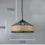 Spain Classical Sisal rope pendant lamp E27 Hanging Light Retro Antique Industrial Lamp Chandelier Iron Candle Chandelier Light