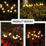 4PCS Solar LED Light Garden Decor Firework Light Solar Firefly Light Garden Lights Christmas Decoration 2023 Solar Light Outdoor