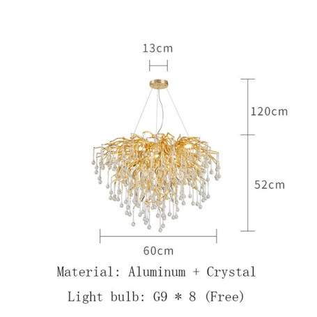 Artpad Rectangular Crystal Chandelier Living Room Lobby Hotel Light Fixtures for Celling Chandelier Modern Decorative Led Lamps