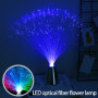 LED Fiber Optic Lamp Color Changing Fiber Optic Light Battery Powered RGB Fiber Optic Centerpiece Night Light Table Ornament for