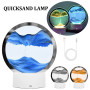 LED Sandscape Lamp USB Quicksand Table Lamp RGB Hourglass Light 3D Deep Sea Sandscape In Motion Display Decoration Night Light