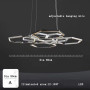 Modern Creative LED Pendant Lamp Hanging Lamp Geometric Metal Frame Lamp Simple Personality Table Bar  Suspension Chandelier