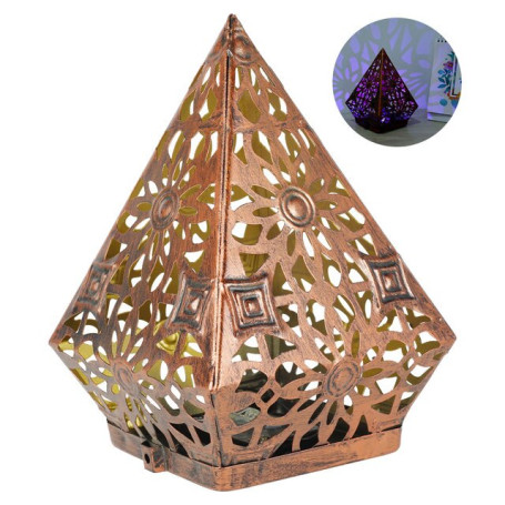 LED Iron Hollow Lamp Boho Light Geometric Desk Lamp Battery Powered Night Light Retro Polar Star Lamp Home Decor Xmas Gift