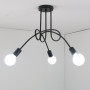 Pendant lamp Wrought Iron LED Chandelier Bedroom Light 3/5Heads Ceiling Light Fixtures Living Room Home Lighting Decoration
