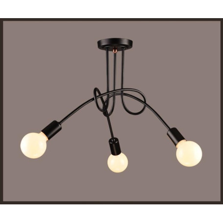 Pendant lamp Wrought Iron LED Chandelier Bedroom Light 3/5Heads Ceiling Light Fixtures Living Room Home Lighting Decoration