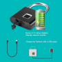 Keyless USB Charging Fingerprint Lock Smart Padlock Waterproof Door Lock 0.2sec Unlock Portable Anti-theft Padlock Zinc