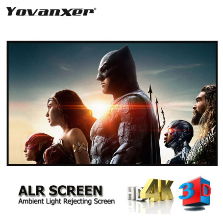 Ambient Light Rejecting ALR Projector Screen 72" 80" 90" 100" 120" 133" 150" CLR Anti-Light Projection Curtain without The Frame