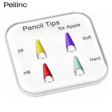 Pencil Tips for Apple Pencil 1st / 2nd Generation, Double-Layered iPad Stylus Nib, Both Soft and Hard, Enough for 3 Years of Use