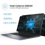 14.1 Inch HeroBook Pro FHD Screen Intel Celeron N4020 Dual Core UHD Graphics 600 GPU 8GB RAM 256GB SSD Windows 11 Laptop