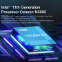 DERE Laptop M12 15.6" 2.5K IPS 16GB RAM 1TB SSD Intel Celeron N5095 with Fingerprint Unlock Backlit Keyboard Windows 11 Notebook
