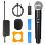 Wireless Microphone Handheld Dual Channels Frequency UHF Fixed Dynamic Mic For Karaoke Wedding Party Band Show Church Hot Sale