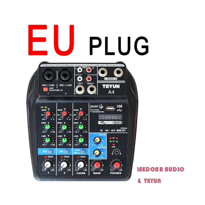 TEYUN 8 6 4 Channel Professional Portable Mixer Sound Mixing Console