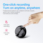 Mini Pin Badge Voice Recorder HD Noise Reduction Sonud Recorder Intelligent Voice Ativated Recording MP3 Player caneta espiar