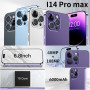 i14 Pro Max Smartphone 6.8 inch Full Screen Face ID 16GB+1TB Cell Phone Global Version 4G 5G Mobile Phones