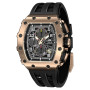 TSAR BOMBA Watch for Men Fashion Tonneau Design 50M Waterproof Wristwatch Sport Sapphire Mirror Chronograph Business Clock