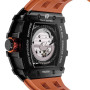 TSAR BOMBA Mens Watch MIYOTA Movement Menchanical Watch 50M Waterproof Sapphire Silicone Tonneau Design Clock Reloj часы мужские