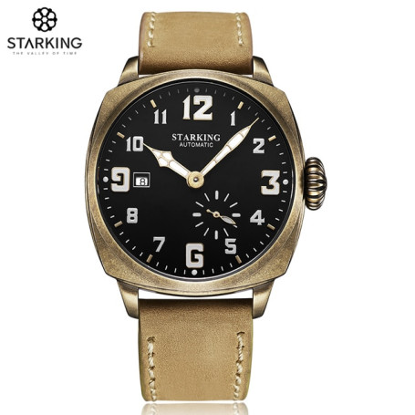 STARKING Top Brand Automatic Wacth Men Vintage Mechanical Watches 5ATM Waterproof New In 2023 Wristwatch Luminous Design Clock