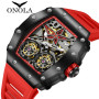 ONOLA Men Watch Automatic Mechanical Watch for Men Business Sport Wristwatch Luminous Waterproof Leather Belt Clock