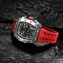 TSAR BOMBA Watch for Men Luxury Top Brand Quartz Tonneau Wristwatch 50M Waterproof Sapphire Clock Chronograph Fashion Mens Watch