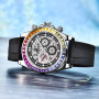 PAGANI DESIGN Top Luxury Brand Mechanical Automatic Watch Men Ceramic Bezel Rainbow Business Waterproof Watch Relogio Masculino