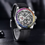 PAGANI DESIGN Top Luxury Brand Mechanical Automatic Watch Men Ceramic Bezel Rainbow Business Waterproof Watch Relogio Masculino