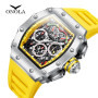 ONOLA Watches Mens Top Brand Men Luxury Watch Multifunctional Sports Waterproof Chronograph Luminous Quartz Watches