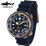 HEIMDALLR Male Diving Watch Tuna 1000M Water Resistance Black Gold Plated PVD Coated Case Automatic NH35A Movement Dive Watch