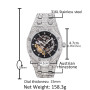 Uwin Stainless Steel Mechanical Watch Waterproof Full Iced Out Minimalist Diamond Classic Designer Watches For Male