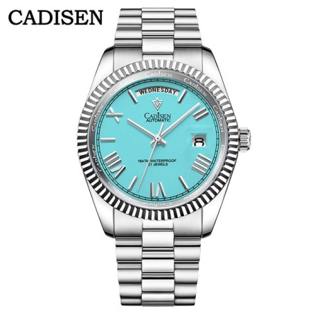 CADISEN C8185 Men Watches Swimming 10Bar Waterproof Screw Crown Japan Miyota Movement Mechanical Watch Newest Version Wristwatch