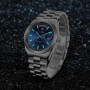 CADISEN Watch for Men Top Brand Luxury Blue Dial Automatic Watches Luminous Waterproof Mechanical Wristwatches Date Display