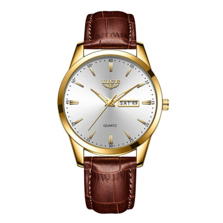 LIGE Quartz Men Watches Leather Strap Male Wristwatches Top Luxury Brand Luminous Date Week Business Men's Clock Reloj Hombres