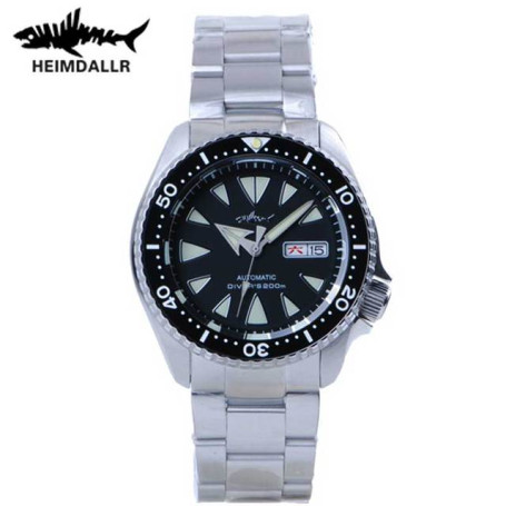 Heimdallr SKX007 Vintage Mens Diving Watch Stainless Sapphire 20ATM Waterproof NH36A Automatic Mechanical Watch C3 Luminous