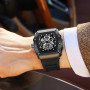 Square Hollow Man Clock Watches Luxury Sports Men's Wrist Watch Waterproof Chronograph Male Quartz Watches Relogio Masculino