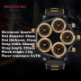 Five Movement Sport Big Dial Extra Large Dial Stylish Guy's Hip Hop Watch Cool Punk Men's Quartz Watch Male Clock Time Hour